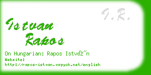 istvan rapos business card